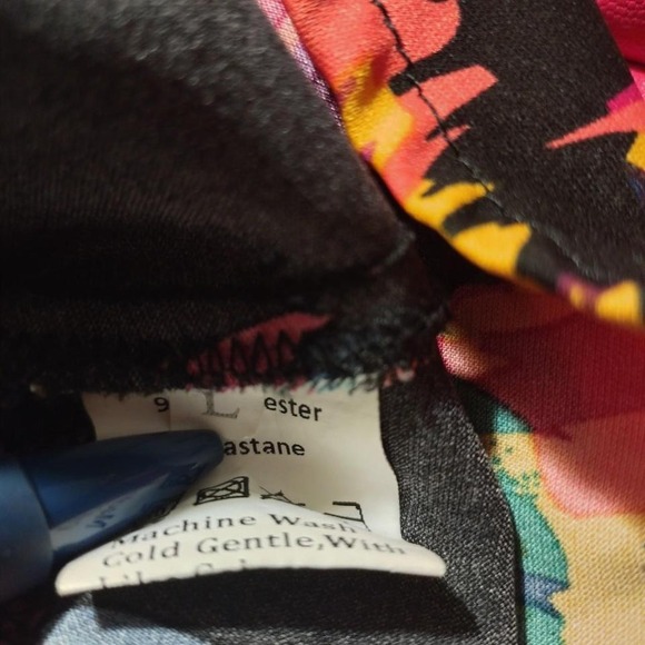 Multicoloured floral maxi dress with tie waist #floral #maxidress #boho T101' - Picture 4 of 4